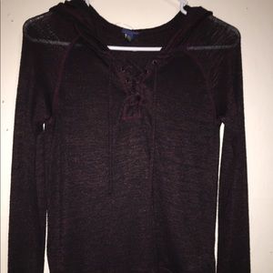 Cute Maroon Zumies Prince Fox Light Hoodie.